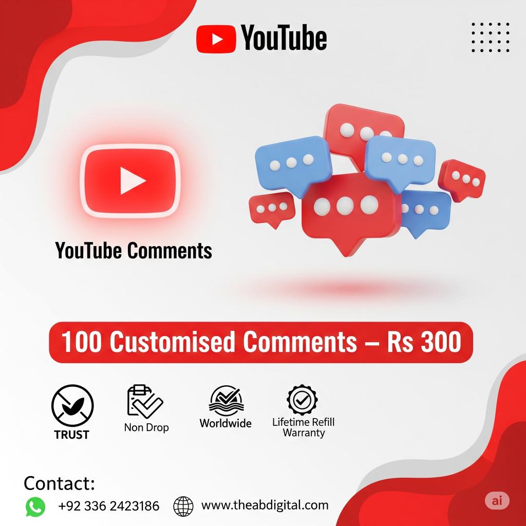 100 Customised YouTube Comments 100 Customised YouTube Comments - Image 1