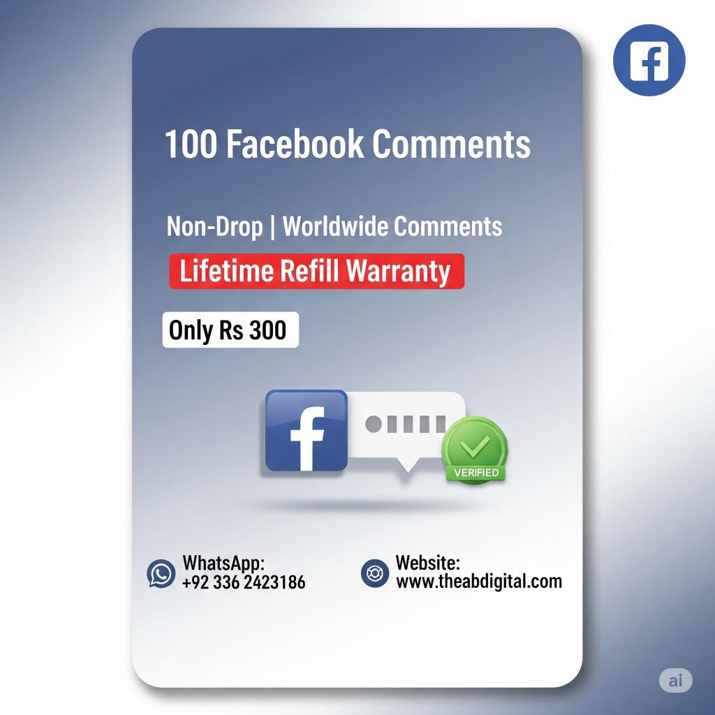 100 Facebook Customised Comments 100 Facebook Customised Comments - Image 1