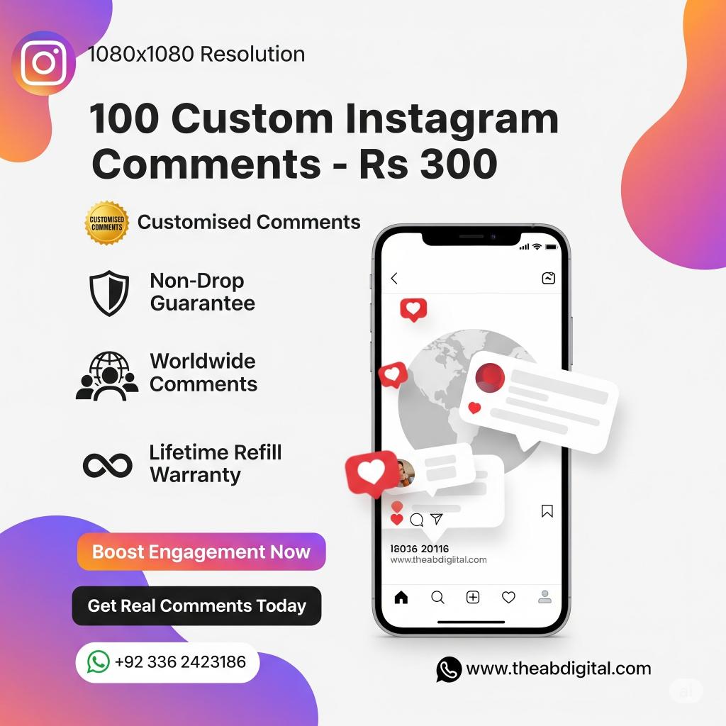 100 Instagram Customised Comments 100 Instagram Customised Comments - Image 1