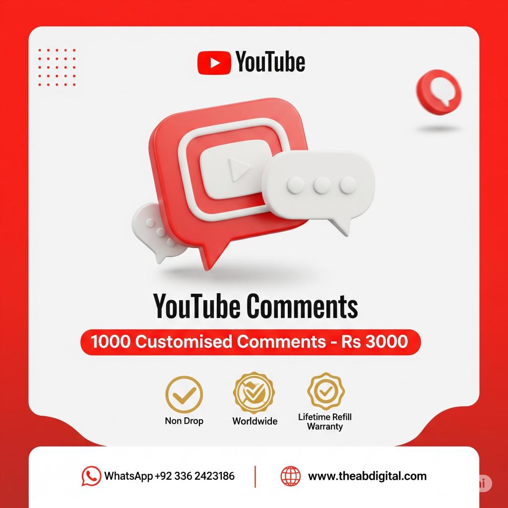 1000 Customised YouTube Comments 1000 Customised YouTube Comments - Image 1
