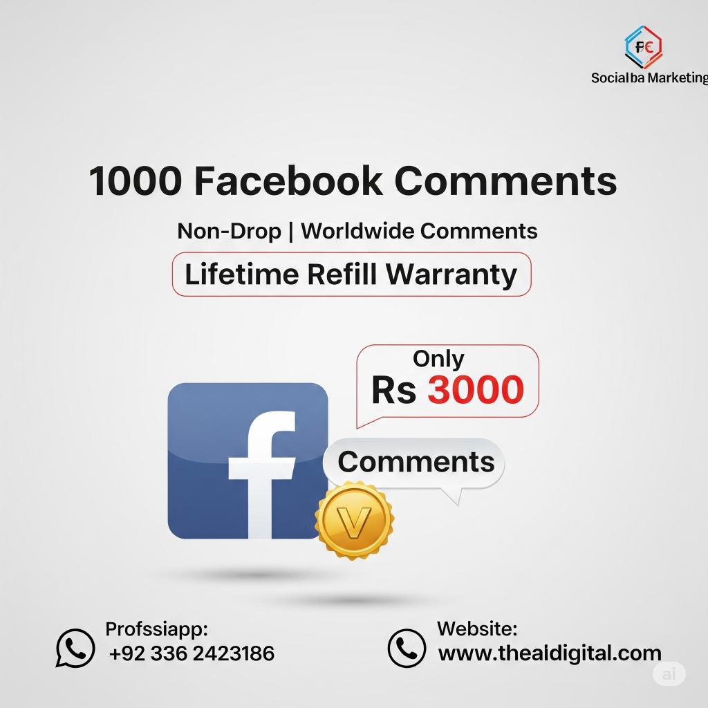 1000 Facebook Customised Comments 1000 Facebook Customised Comments - Image 1
