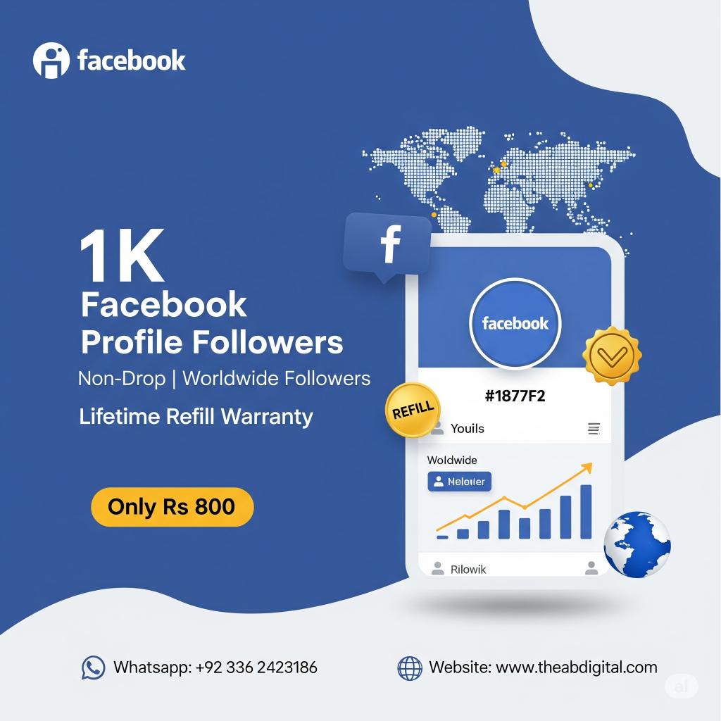 1,000 Facebook Profile Followers 1K Facebook Profile Followers - Image 1
