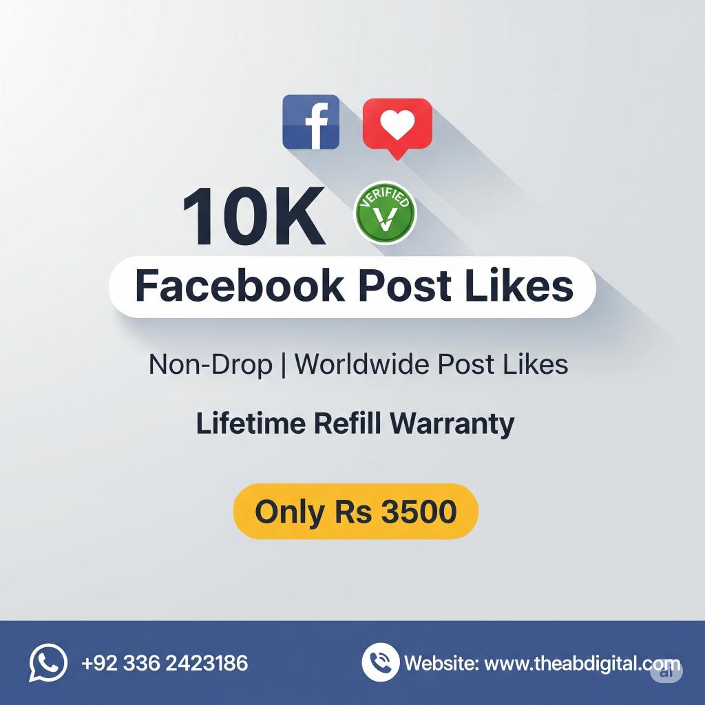 10K Facebook Post Likes 10K Facebook Post Likes - Image 1