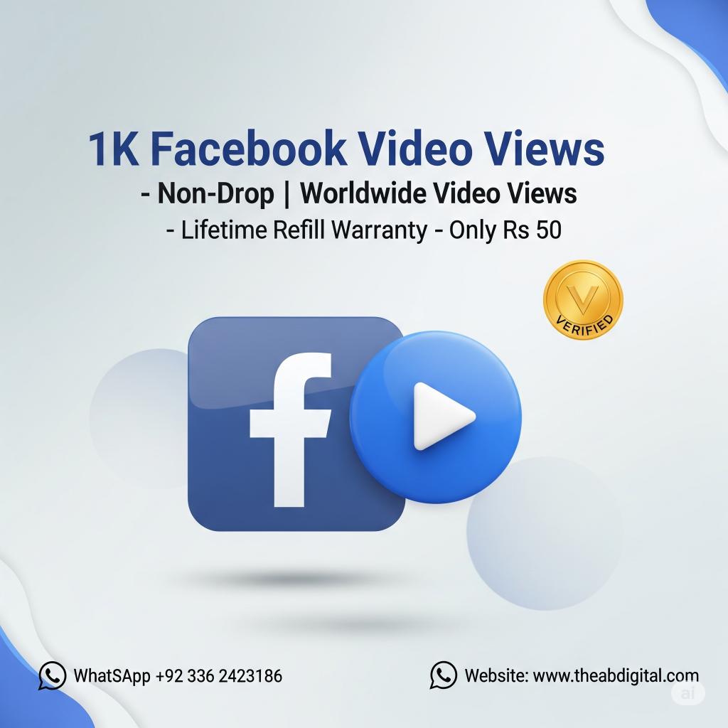 1K Facebook Video Views 1K Facebook Video Views - Image 1