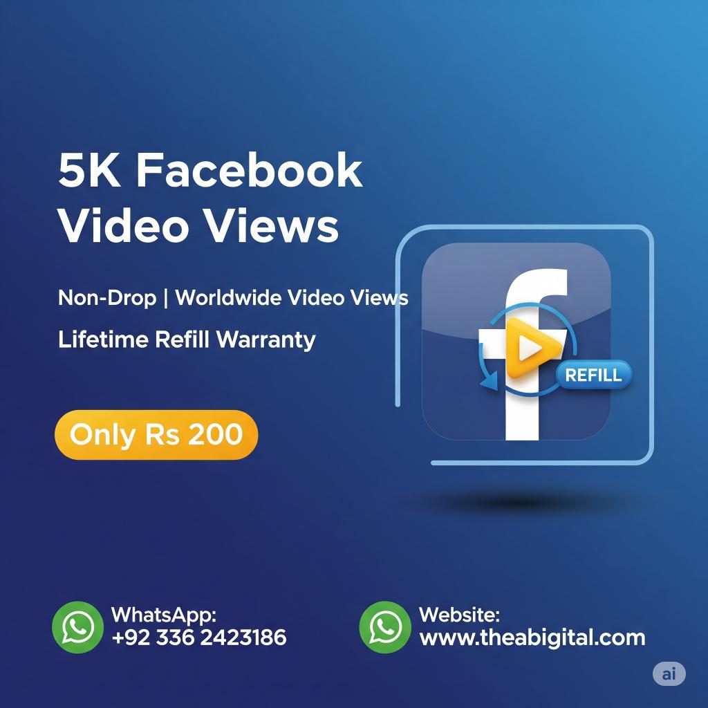 5K Facebook Video Views 5K Facebook Video Views - Image 1