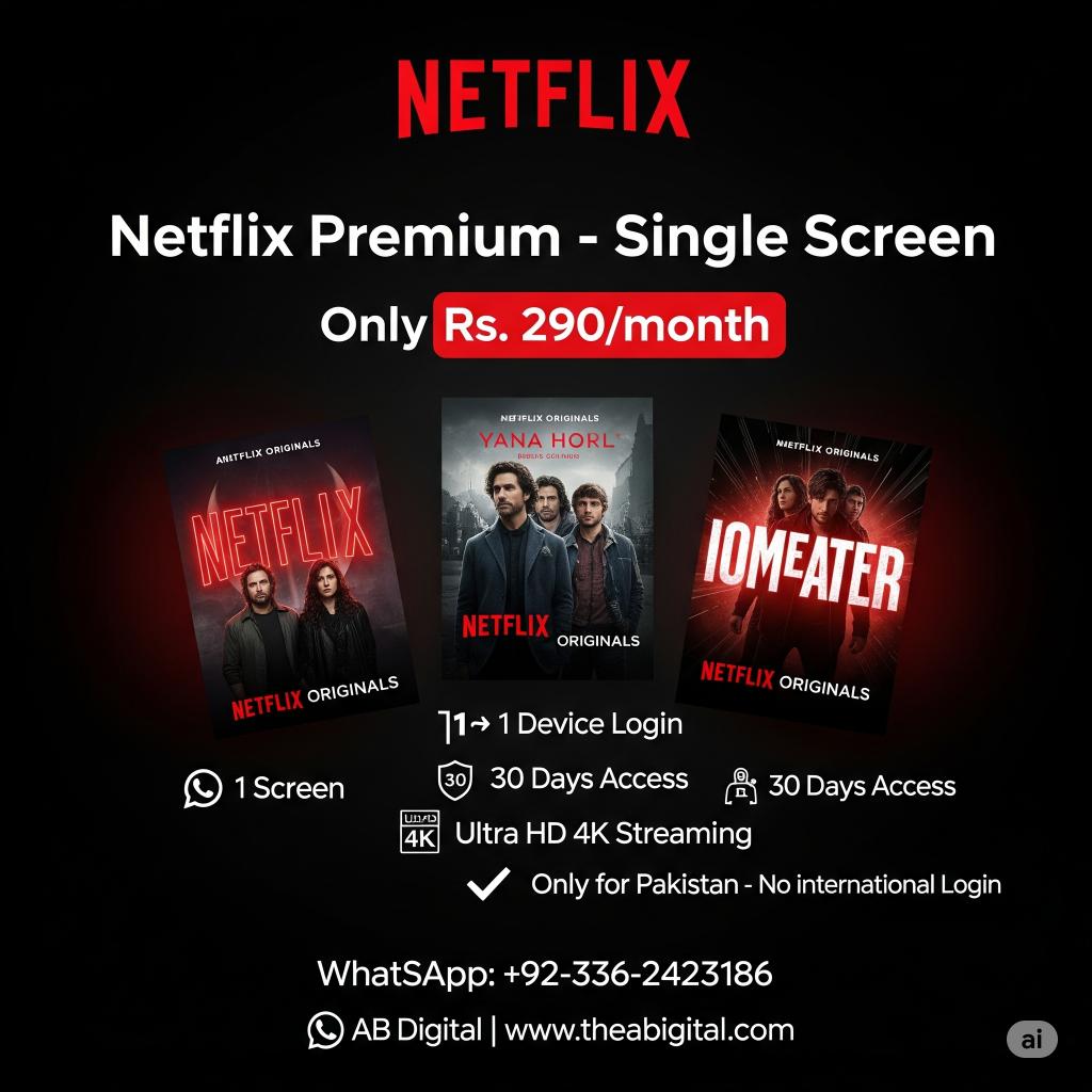 Netflix Premium – Single Screen Plan Netflix Premium – Single Screen Plan - Image 1